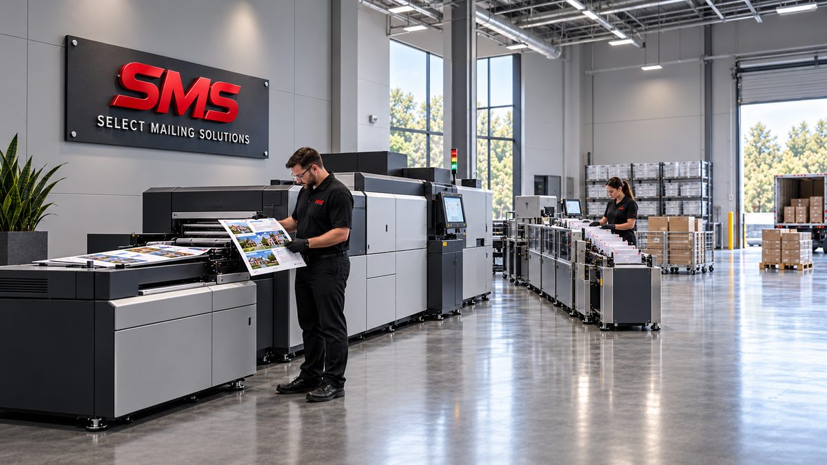 Direct mail production equipment inserting and addressing mail pieces